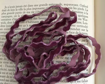 Dark purple velvet croquet