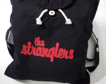 The Stranglers Black Backpack 100% Organic Cotton by Ameiva Apparel
