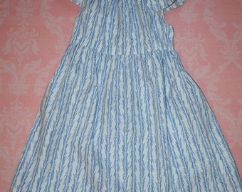 ON SALE! Blue/white nelle dress, size 12mos.-8 girls
