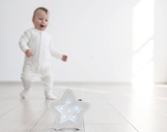 Star Night Light Gift for baby Night Light Nursery Nursery bedding Kids Star Wall Decor Led Night Light Wood Night Light Night Light Kids