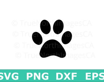Paw Print SVG / Paw Print Vector / Paw Print Clipart / Dog SVG / Animal svg / svg Files for Cricut / Silhouette
