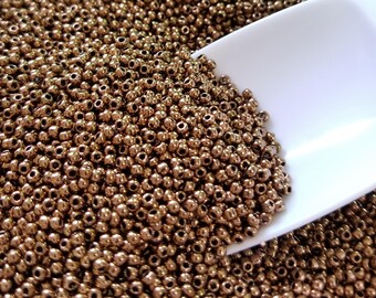 Toho 11/0 Seed Beads - Metallic Bronze - 8 Grams - #221