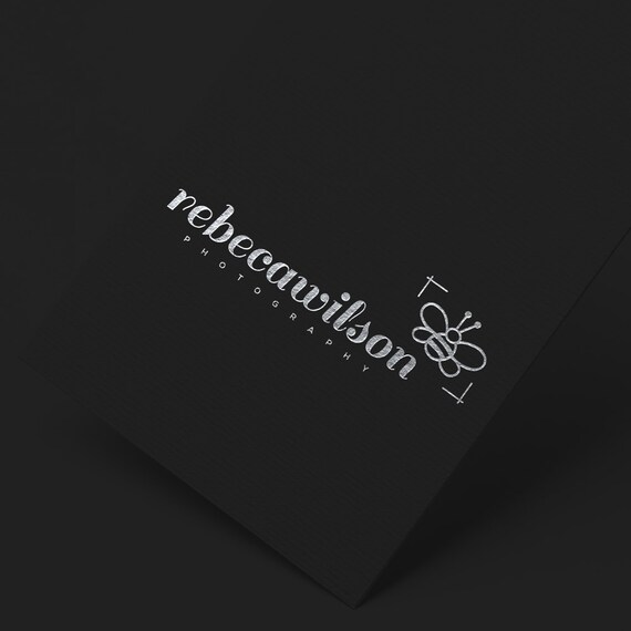 INSTANT DOWNLOAD, DIY Logo, Bee Logo, Business Blog Logo, Modern Logo, Cheap Logo, Calligraphy Logo, Affordable Logo, Calligraphy Logo, Logo