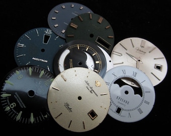 Steampunk Watch Faces Vintage Antique Dials Parts Altered Art Industrial DG 33