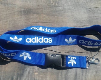 ADIDAS Lanyard Blue with White Print High Quality