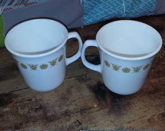 corning ware butterfly gold coffee cups