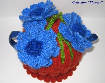 Tea cozy. Teapot cosy. Tea cosy. Knitted Tea Cosy. Crochet Tea Cozy. Tea Party. Tea Gifts.Present for tea fans.