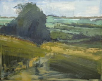 A Meditation on Green | Oil Painting | 24 x 30