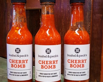 Three Bottles: Cherry Bomb Hot Sauce Trio - Our Best Seller
