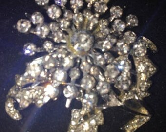 Vintage Gorgeous Sparkly Rhinestone Brooch