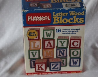 Playskool Letter Wood Blocks