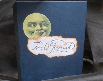 Antiqued Tarot Journal, Tarot Cards, Gypsy, Vintage, Sepia
