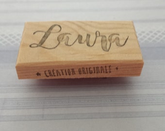 Custom name stamp / rubberstamp name customized