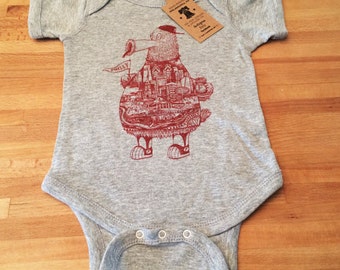 FREE SHIPPING -- Philadelphia Fanatic -- Paul Carpenter Art -- Baby Onesie