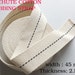 WW1 Cotton parachute Harness Webbing Strap 45 mm NATURAL Canvas Webbing bunting Upholstery Trimming ties strap Tapes - BLACK FLECK