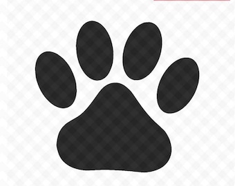 Paw Print SVG Cut Files, Svg File and PNG Image, Pawprints, Dog Paw, Cat Paw, Cut File for Silhouette, Cricut Cutting File