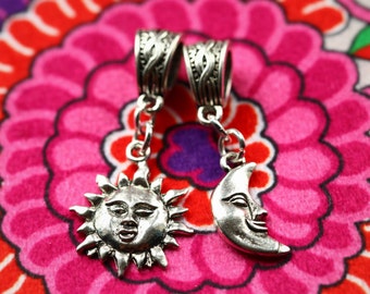 Sun and Moon Dreadlock Bead Set