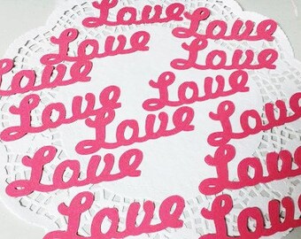 Love Die Cuts Punch Cutouts Embellishments Confetti: Pink (Butterfly Wings Cardstock)
