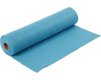 Turquoise, synthetic felt sheet, size: 100 cm * 45 cm, thickness 1.5 mm 180-200 g/m2