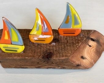Fused Glass Sailing Boats