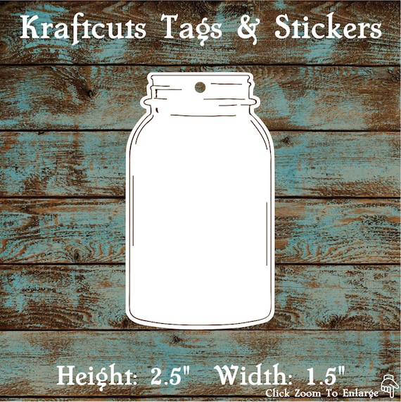 Favor or Gift Tags - Mason Jar Tags #694 - Quantity: 30 Tags