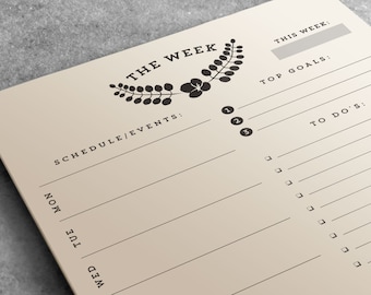 Weekly Planner Notepad | To Do List Desk Pad | Desk Pad Organizer | Teacher Gift