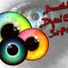 Eyes Digital Circle Download Printable Images Collage Sheet Set Jewelry Making Super Beautiful Round Monster Animals Dragon Scary Eyeball