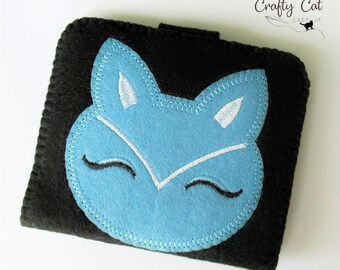 Cat needle case, needle book, felt needle case, cat gift, cat lady, cat lover
