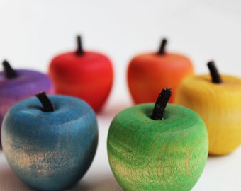 Toddler Crab Apples - A Montessori and Waldorf Inspired Wooden Counting and Learning Toy
