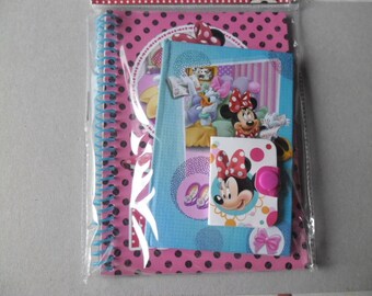 x 3 mixed notebooks Minnie Mouse in different styles and sizes