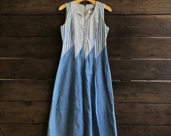 Vintage 80s Denim Dress