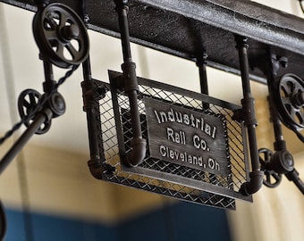 Industrial Rail Light - Ceiling Light - Pendant Light - Kitchen Island - Restaurant - Steampunk - High Quality - Warehouse
