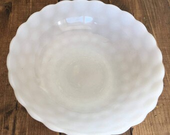 Vintage Milk Glass Bubble Bowl