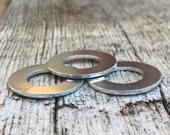Premium Aluminum Stamping Blank- Washer Circle-Impressart 1.5 inch 16g Metal Stamping Supplies by Metal Supply Chick- 7 Pack
