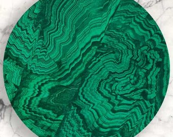 Malachite, faux Malachite no. 3 plate