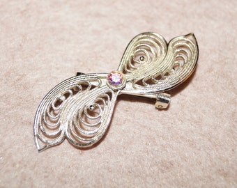 60 Years Brooch Aurora Borealis Vintage