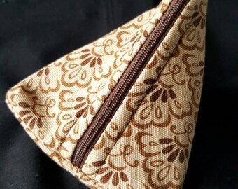 Triangle Small Zippered Pouch