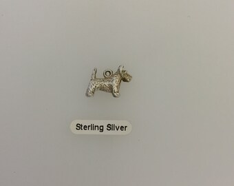 Sterling Silver Scotish Terrior Dog Charm