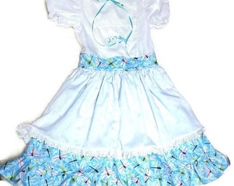 Blue Dragonfly Dress size 7