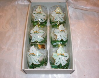 PAINTED APERITIF GLASSES