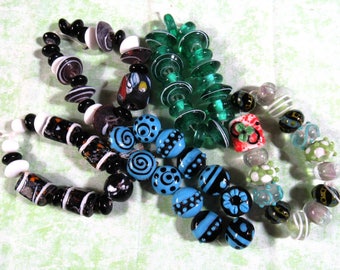 1 Handmade Lampwork Glass Bead Set (B426)