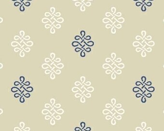 SALE - Serena - Blue Beige Foulard from Windham Fabrics