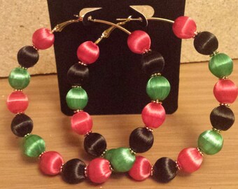 African inspired Hoops