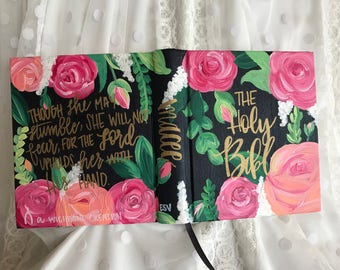 Classic Romantic painted Bible