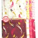 Mendocino Heather Ross Windham Fabrics, Fat quarter 8-pc set - Pink/Yellow Palette cotton quilting fabric bundle