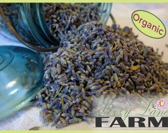 Organic Lavender Food Grade, whole dried herb 1 Pound, bulk Premium lavender flower buds. Dried Lavender
