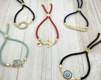 Mixed Color Micro Pave Bracelets