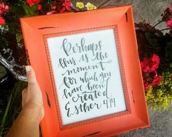 Custom 8X10 Quote/Lyric Calligraphy Print