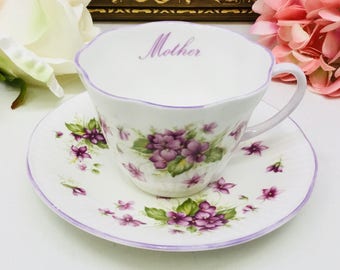 Queens Rosina "Mother" teacup and saucer.