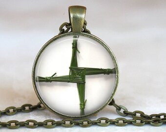 Saint Brigid's Cross Pendant - Catholic Jewelry, Catholic Necklace